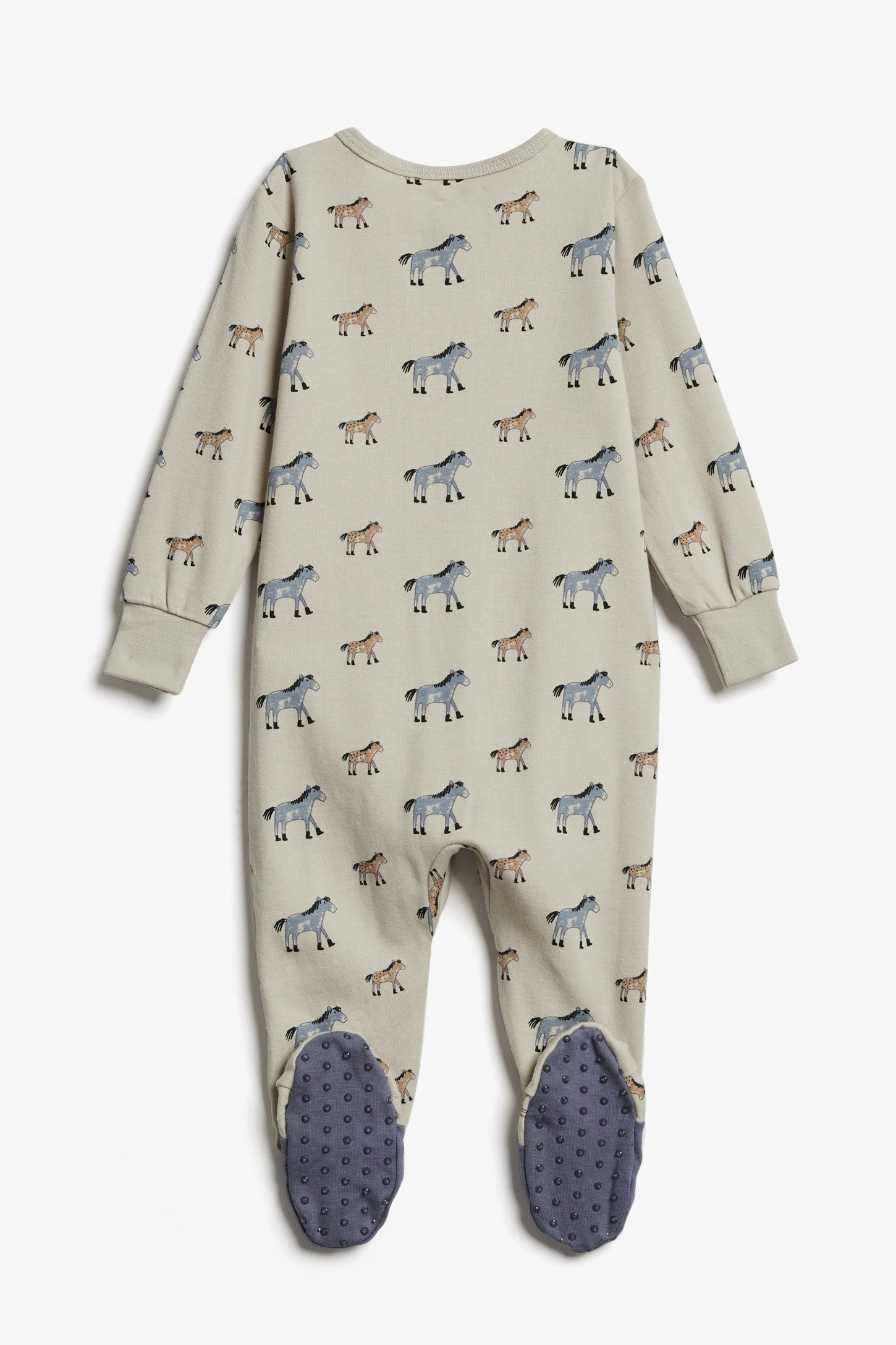 Pyjama 1-pièce imprimé, coton bio, 2T-3T - Bébé && BEIGE