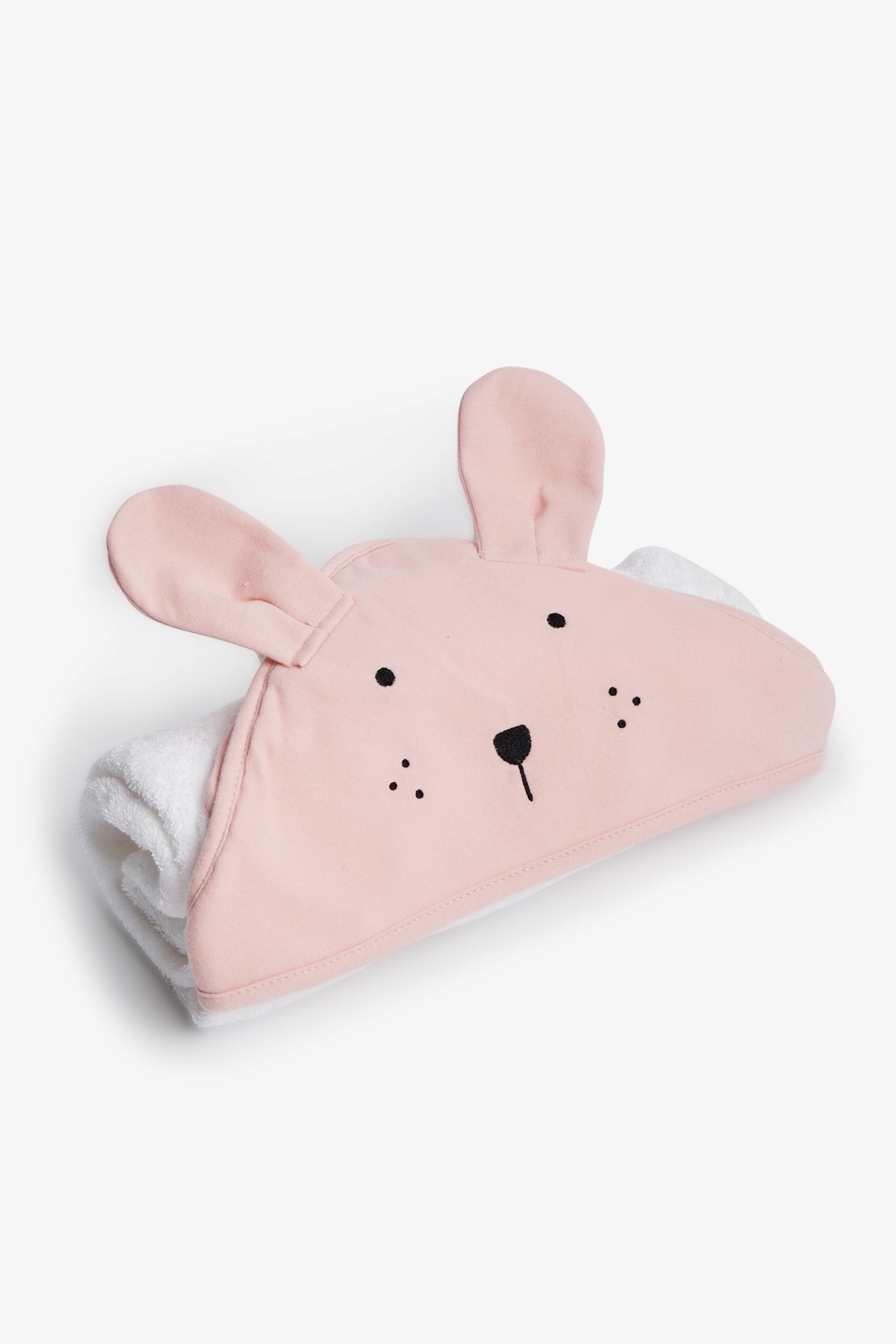 Serviette à capuchon en ratine de coton - Bébé && ROSE