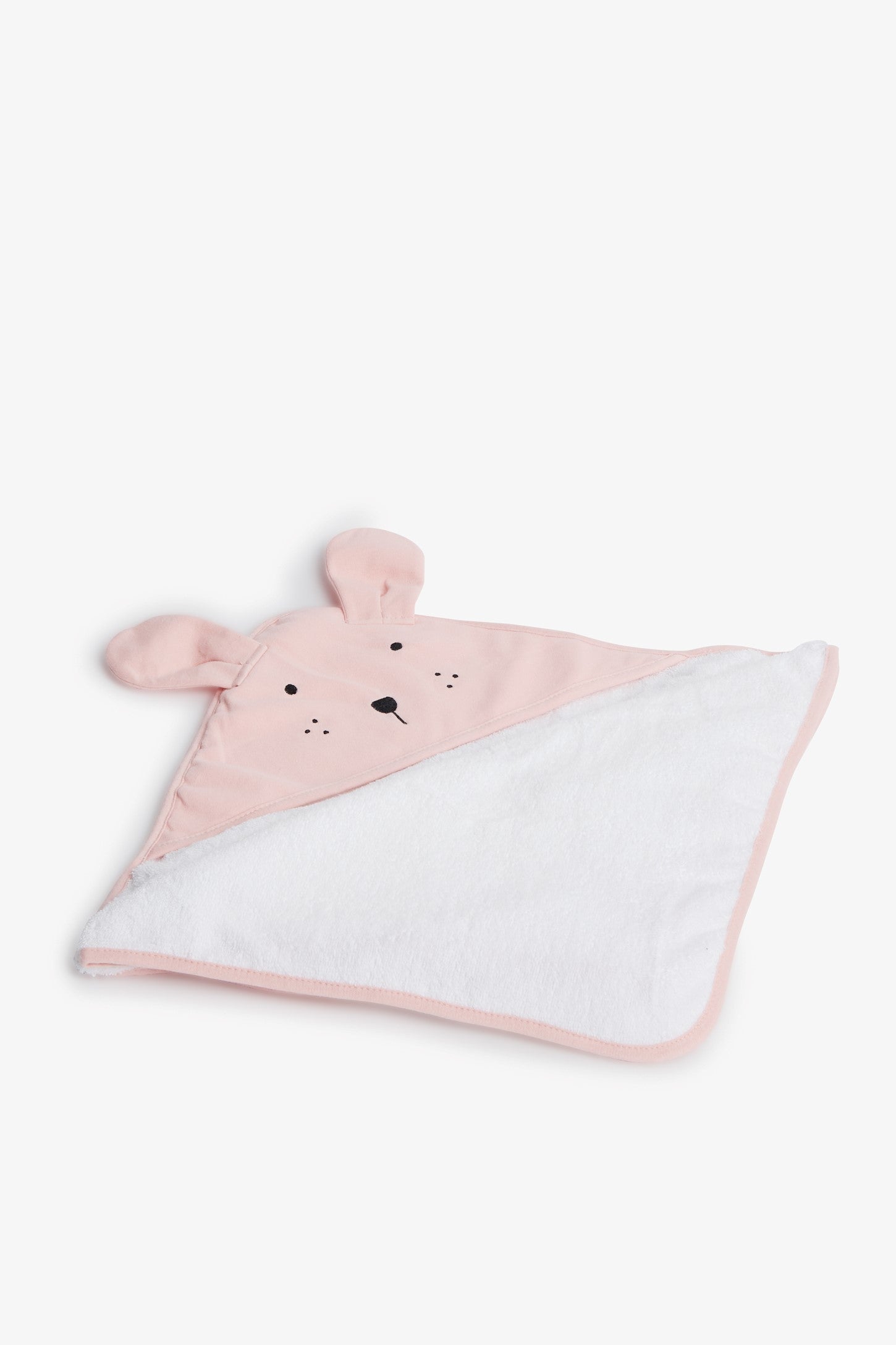 Serviette à capuchon en ratine de coton - Bébé && ROSE