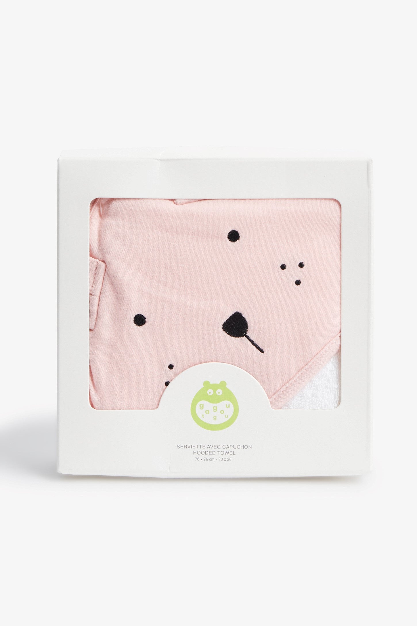 Serviette à capuchon en ratine de coton - Bébé && ROSE