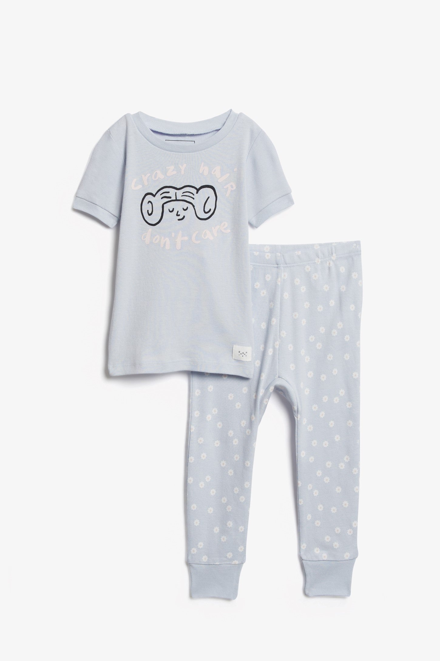 Pyjama 2-pièces en coton bio, 2/30$ - Bébé && BLEU PALE