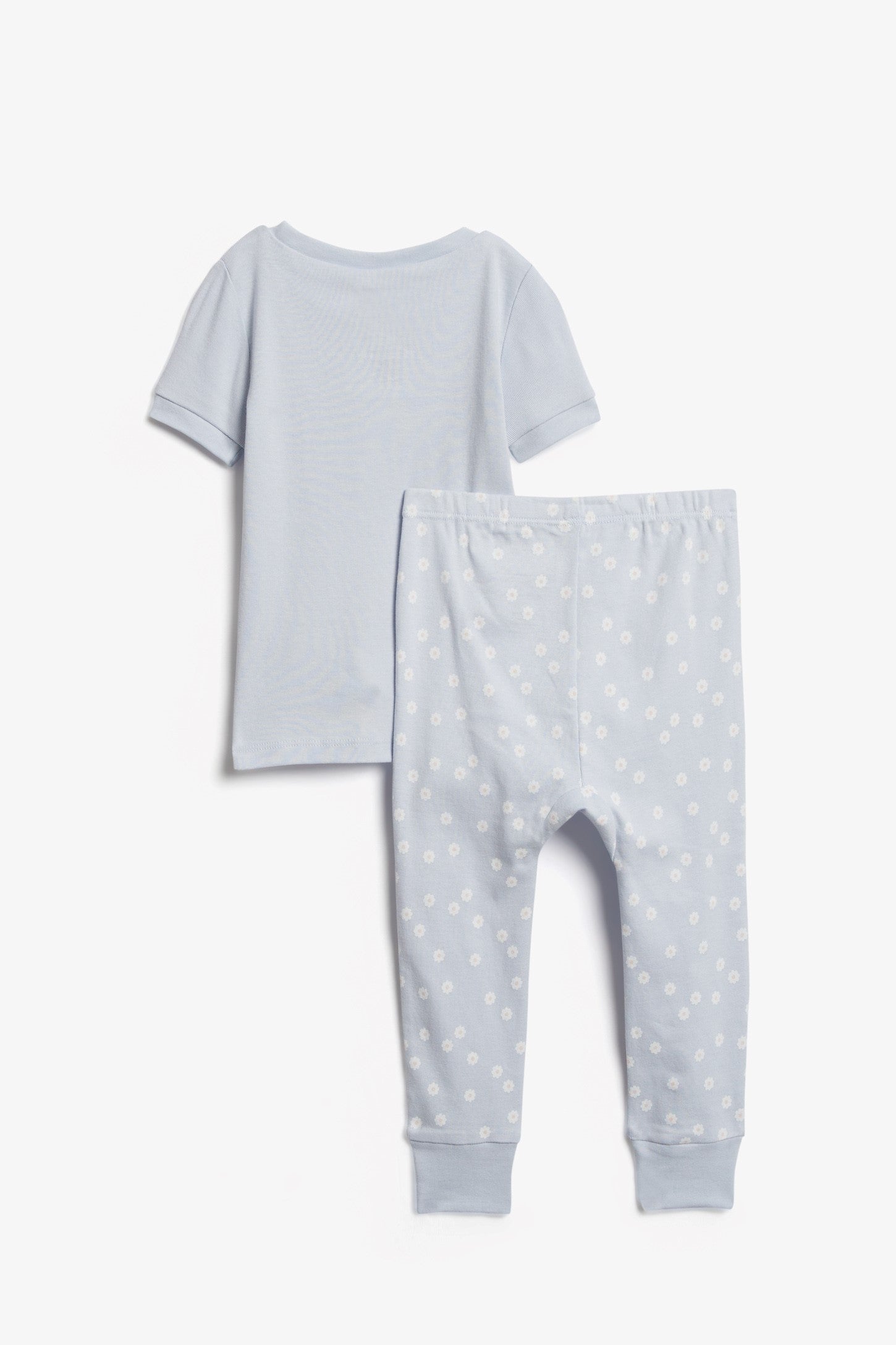Pyjama 2-pièces en coton bio, 2/30$ - Bébé && BLEU PALE
