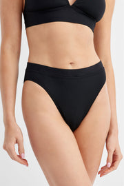 Culotte de maillot taille semi-haute 2/40$ - Femme
 && NOIR