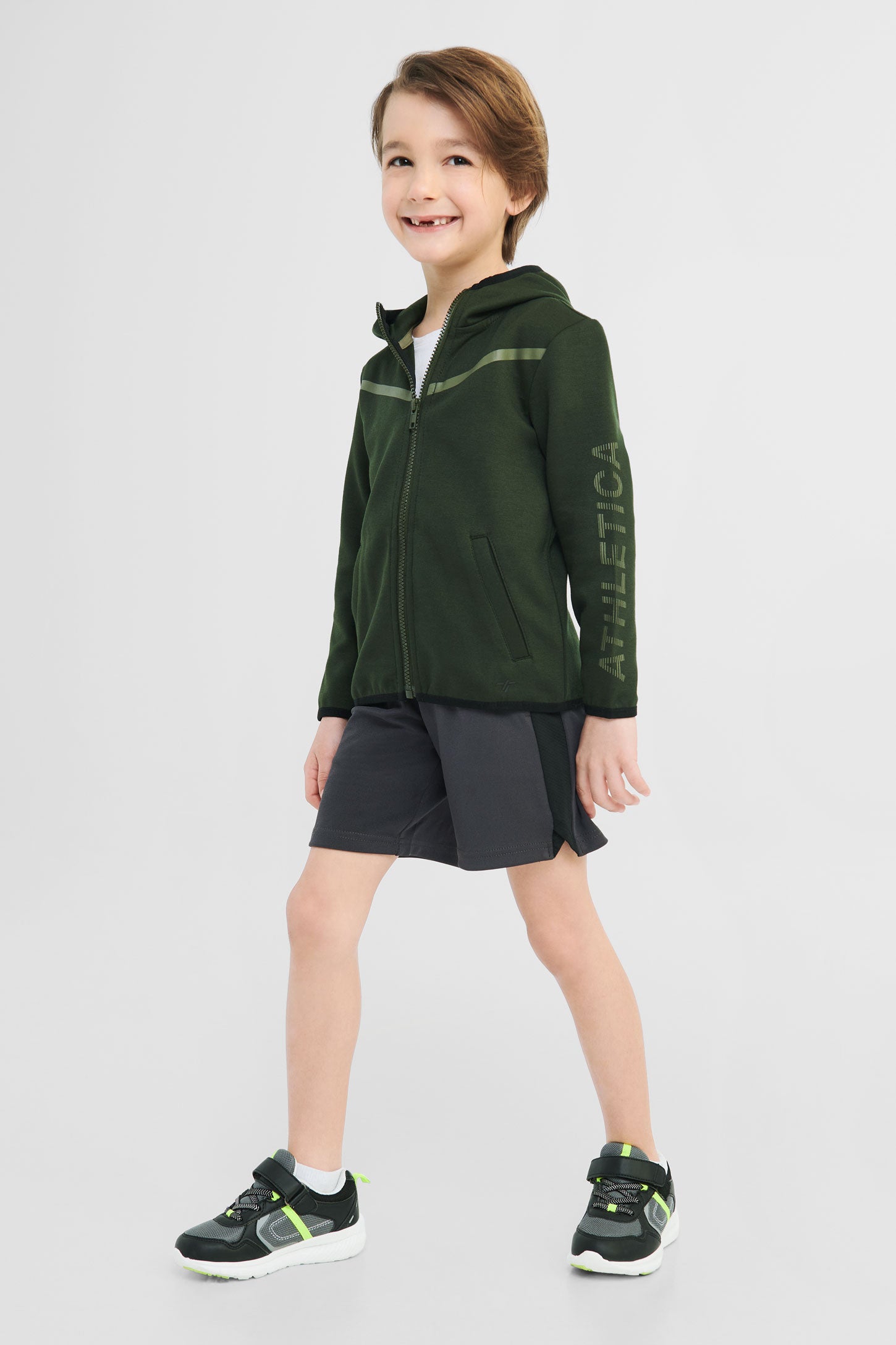 Short sportif - Enfant garçon && CHARBON