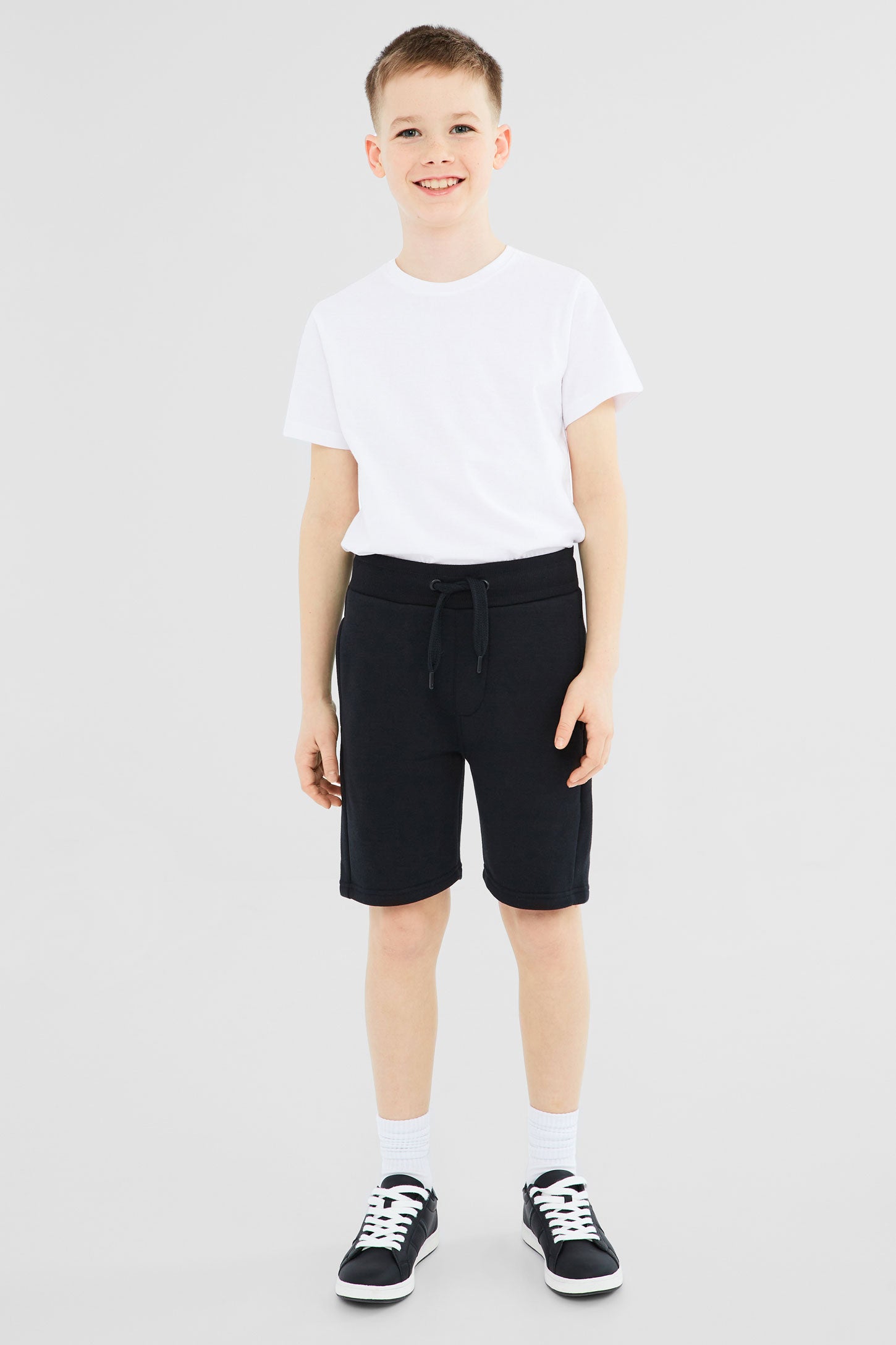 Short en molleton - Ado garçon && NOIR