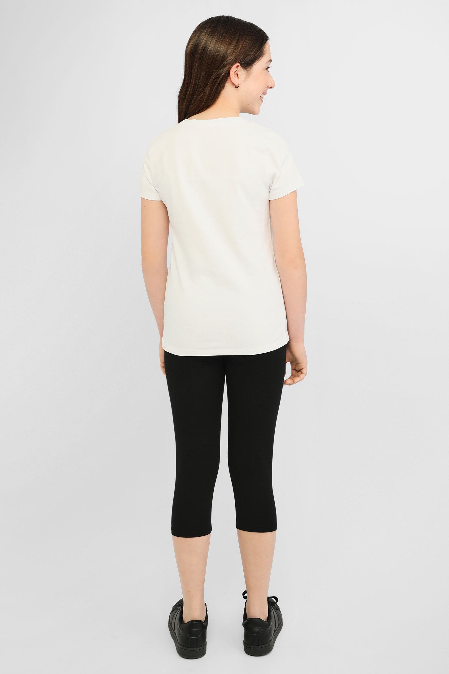 T-shirt à poche en coton bio, 2/25$ - Ado fille && BLANC