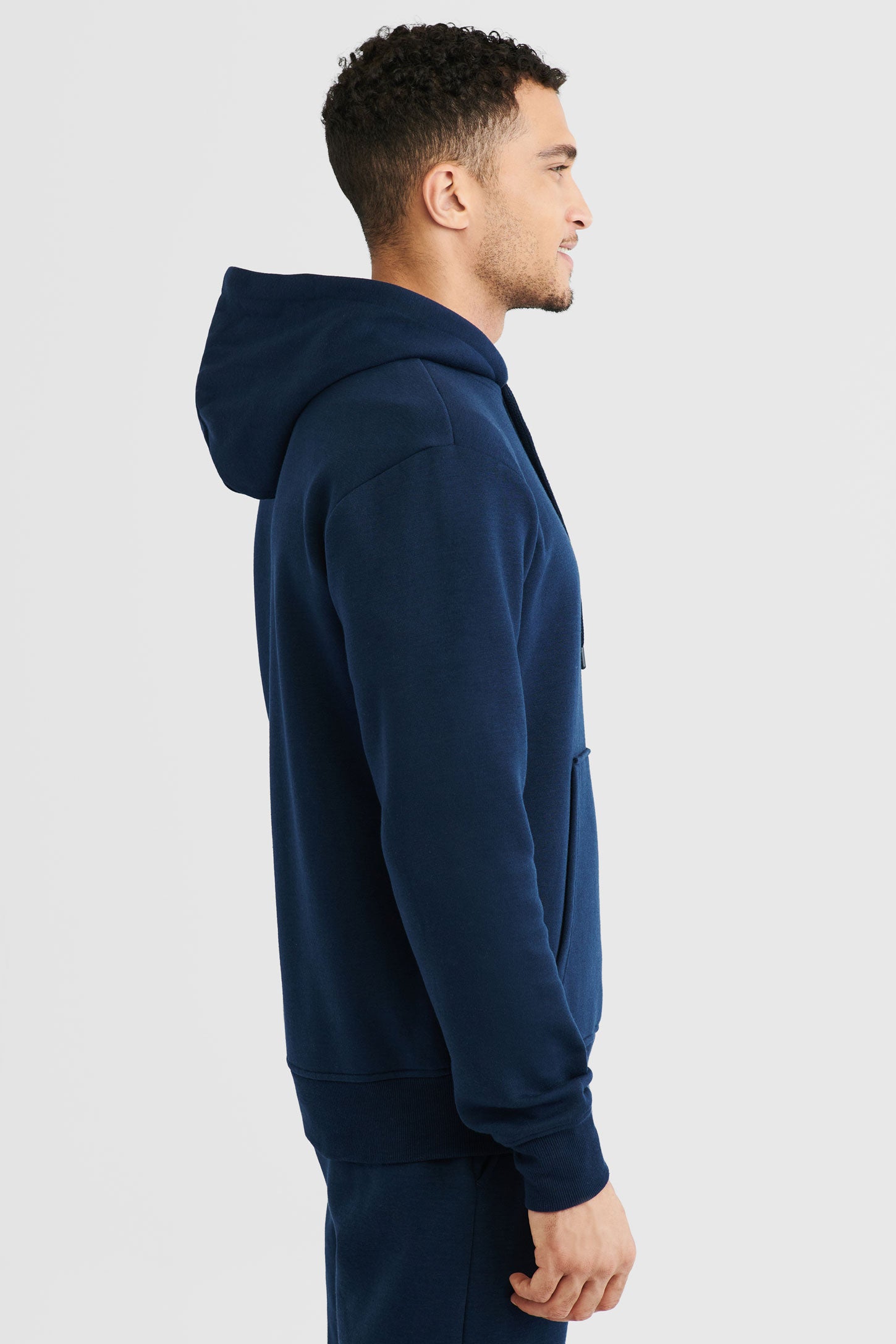 Chandail kangourou à capuchon - Homme && MARIN