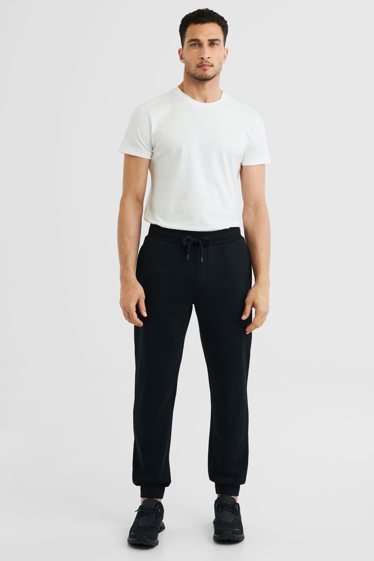 Pantalon jogger en molleton - Homme && NOIR