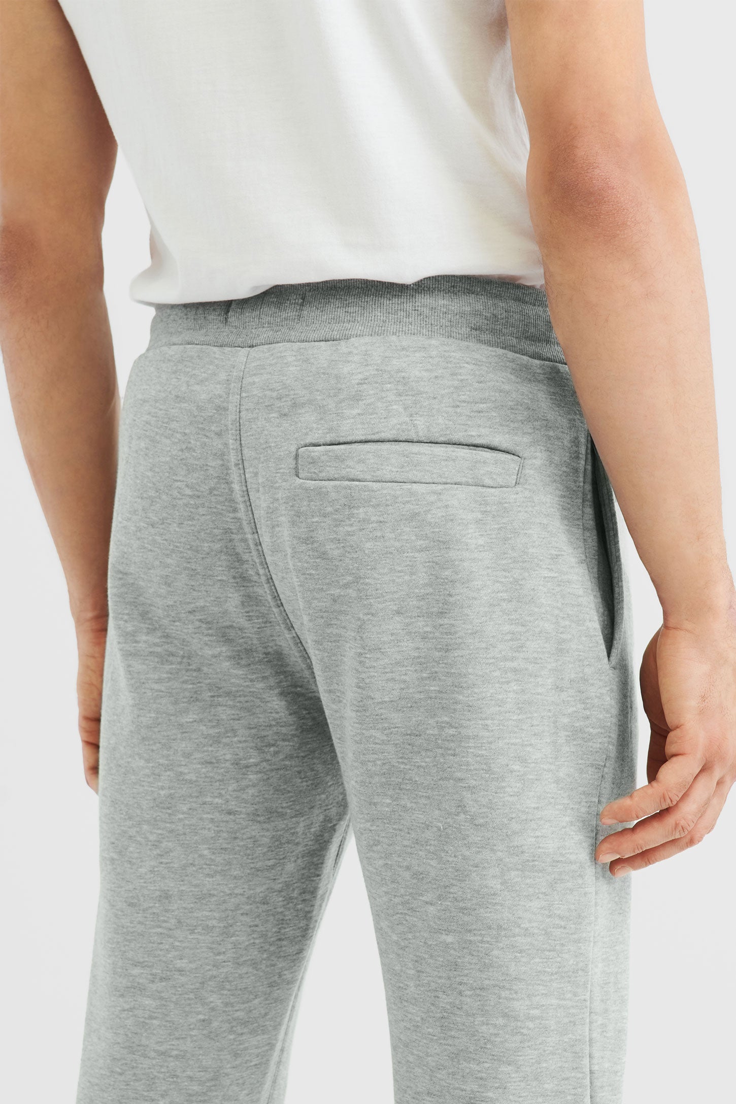 Pantalon jogger en molleton - Homme && GRIS MIXTE