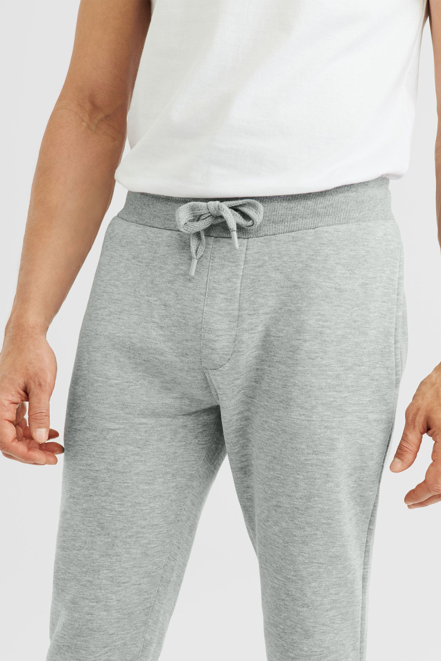 Pantalon jogger en molleton - Homme && GRIS MIXTE