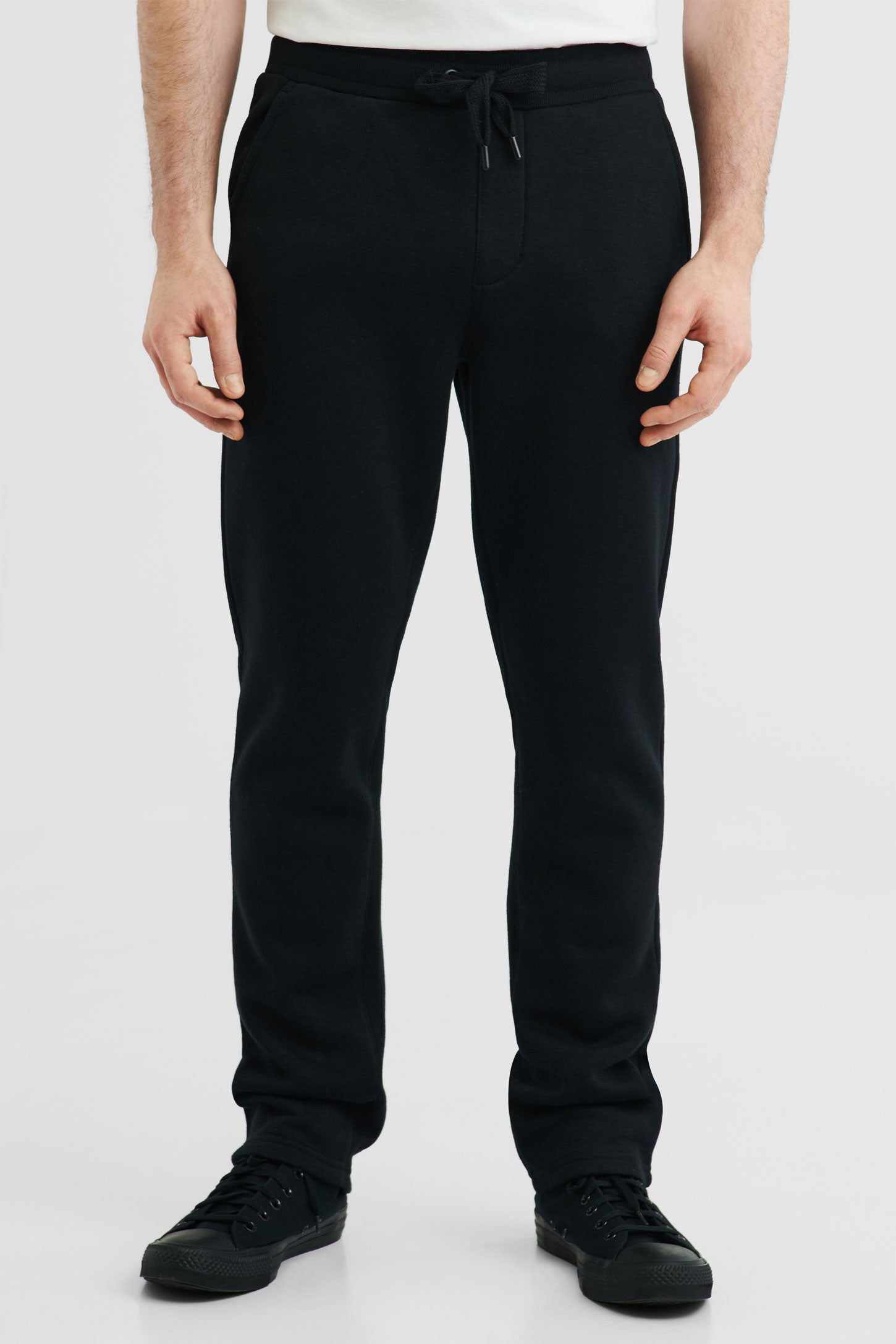 Pantalon jogger à jambe droite - Homme && NOIR