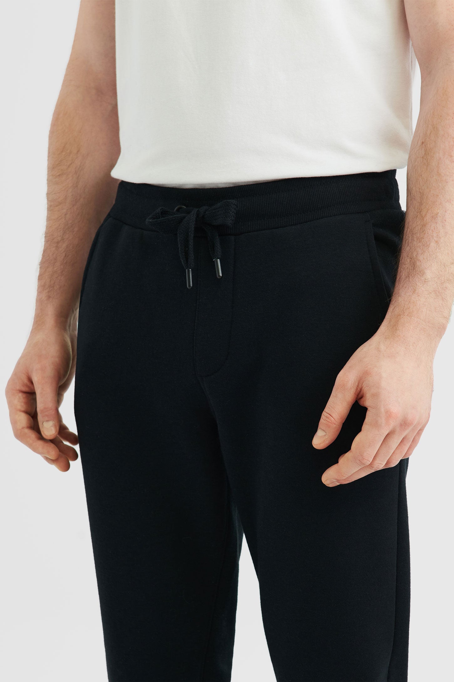 Pantalon jogger à jambe droite - Homme && NOIR