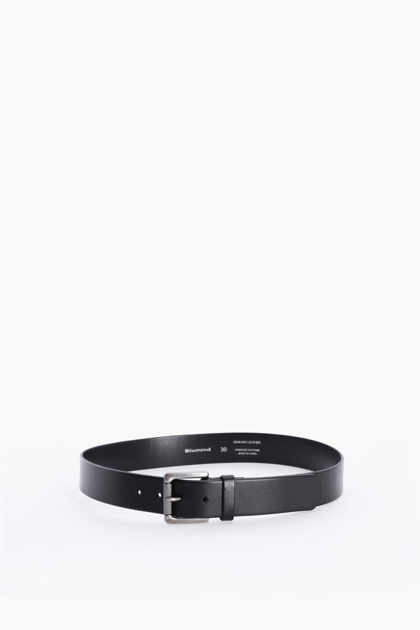 Ceinture cuir véritable - Homme && NOIR