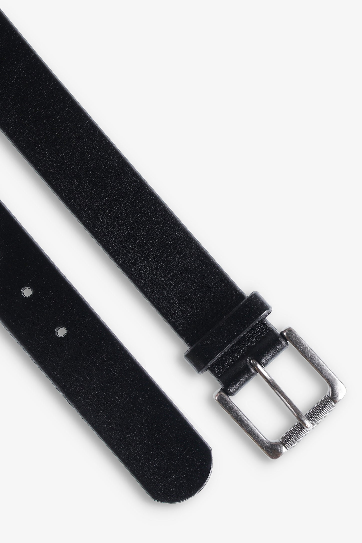 Ceinture cuir véritable - Homme && NOIR
