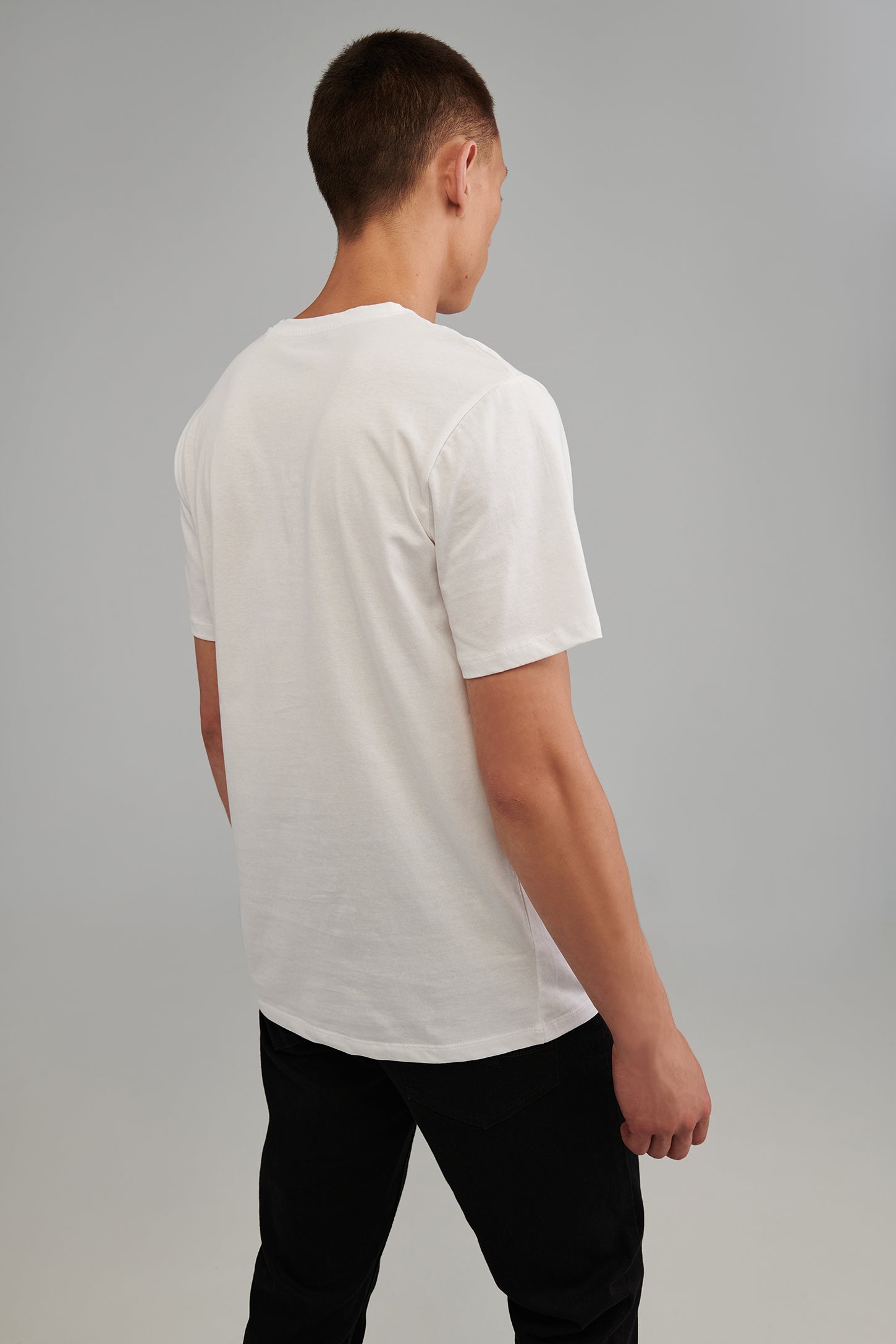 T-shirt imprimé en coton bio - Homme && BLANC