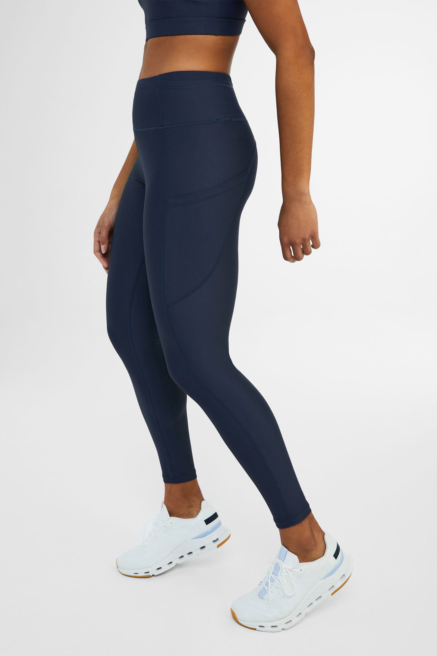 Legging athlétique taille haute 28'', Flex - Femme && MARIN