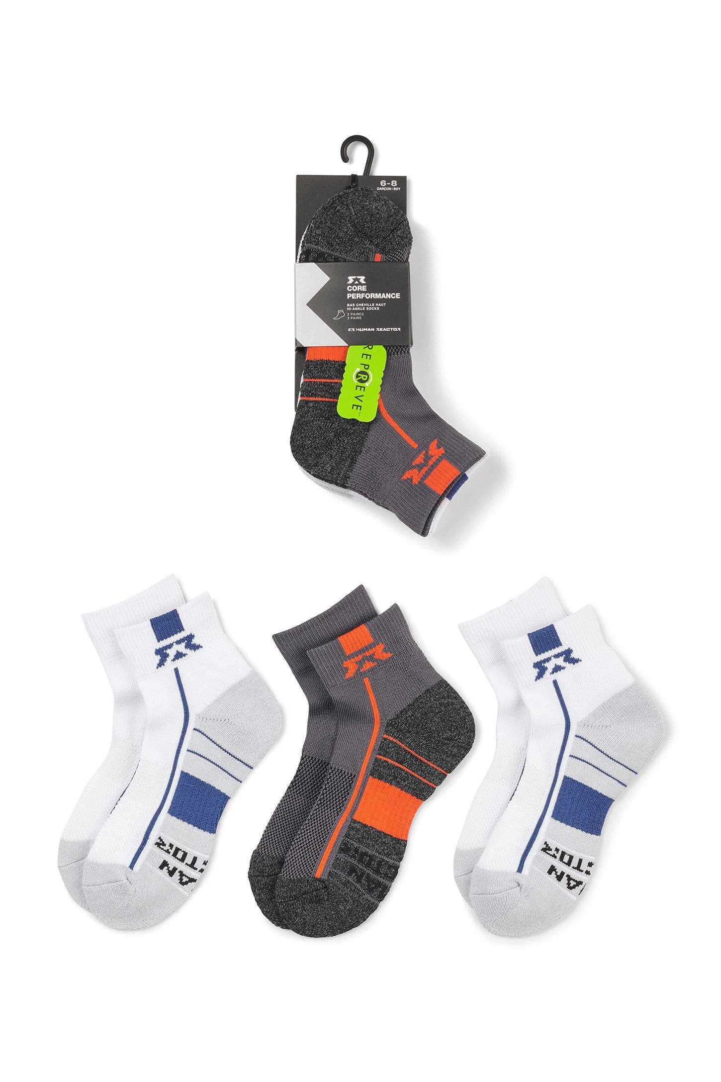 Lot 3 paires de chaussettes sport HR pour Enfant garcon