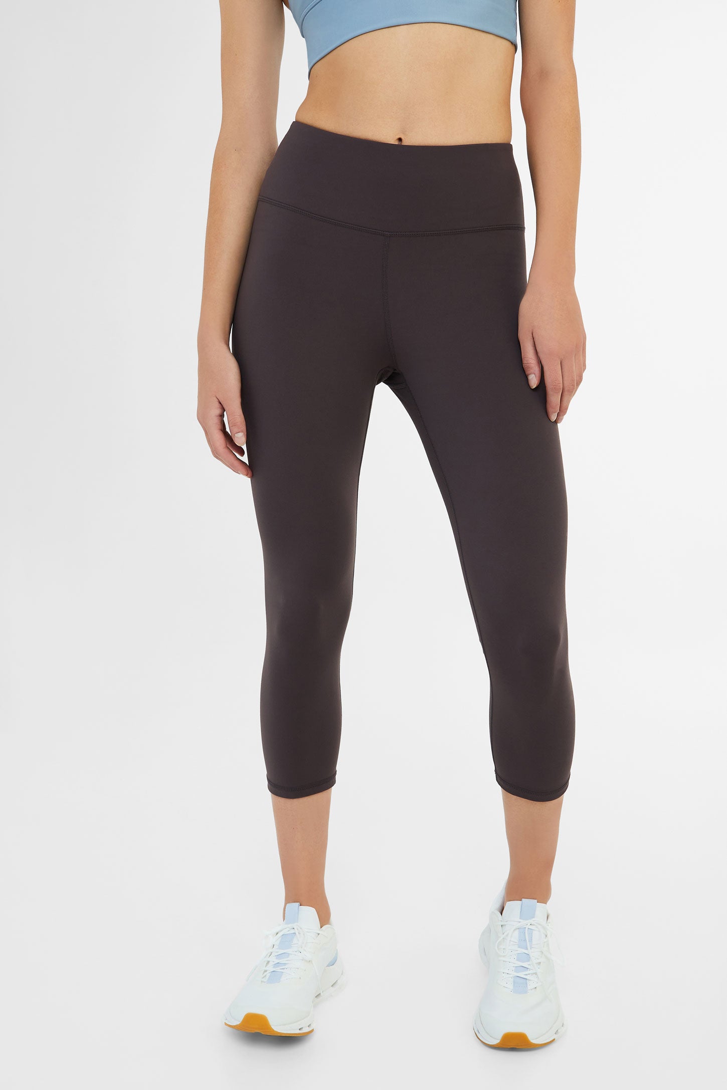 Legging capri athlétique taille haute 21'', Velvety - Femme && RAISIN