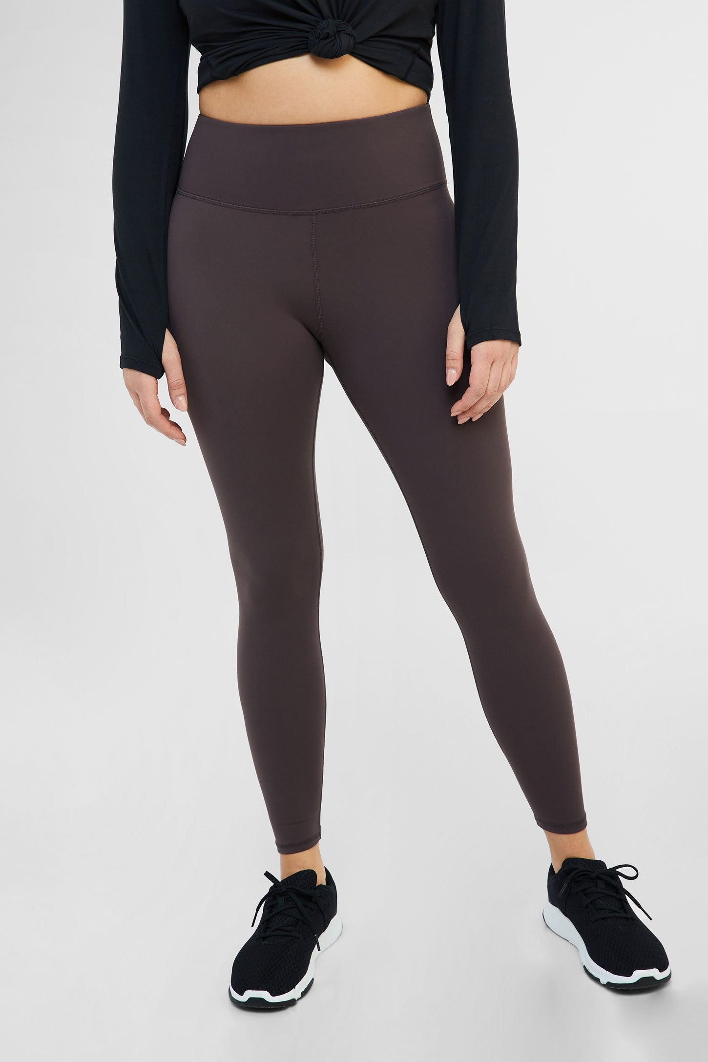 Legging athlétique taille haute 28'', Velvety - Femme && RAISIN