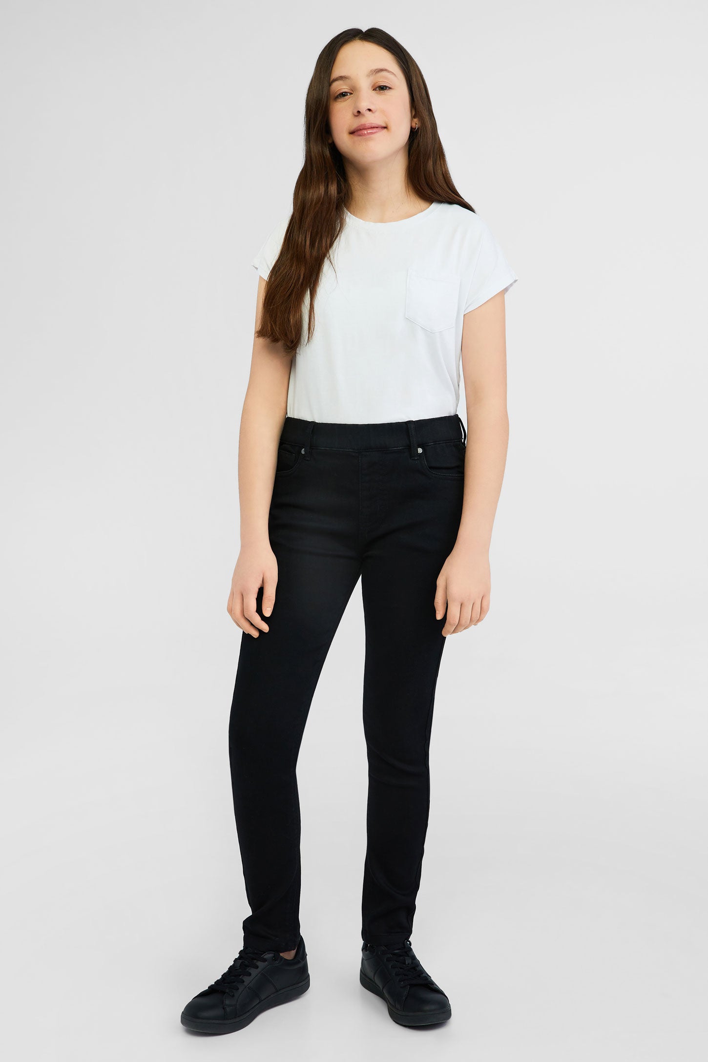 Jeans extensible - Ado fille && NOIR