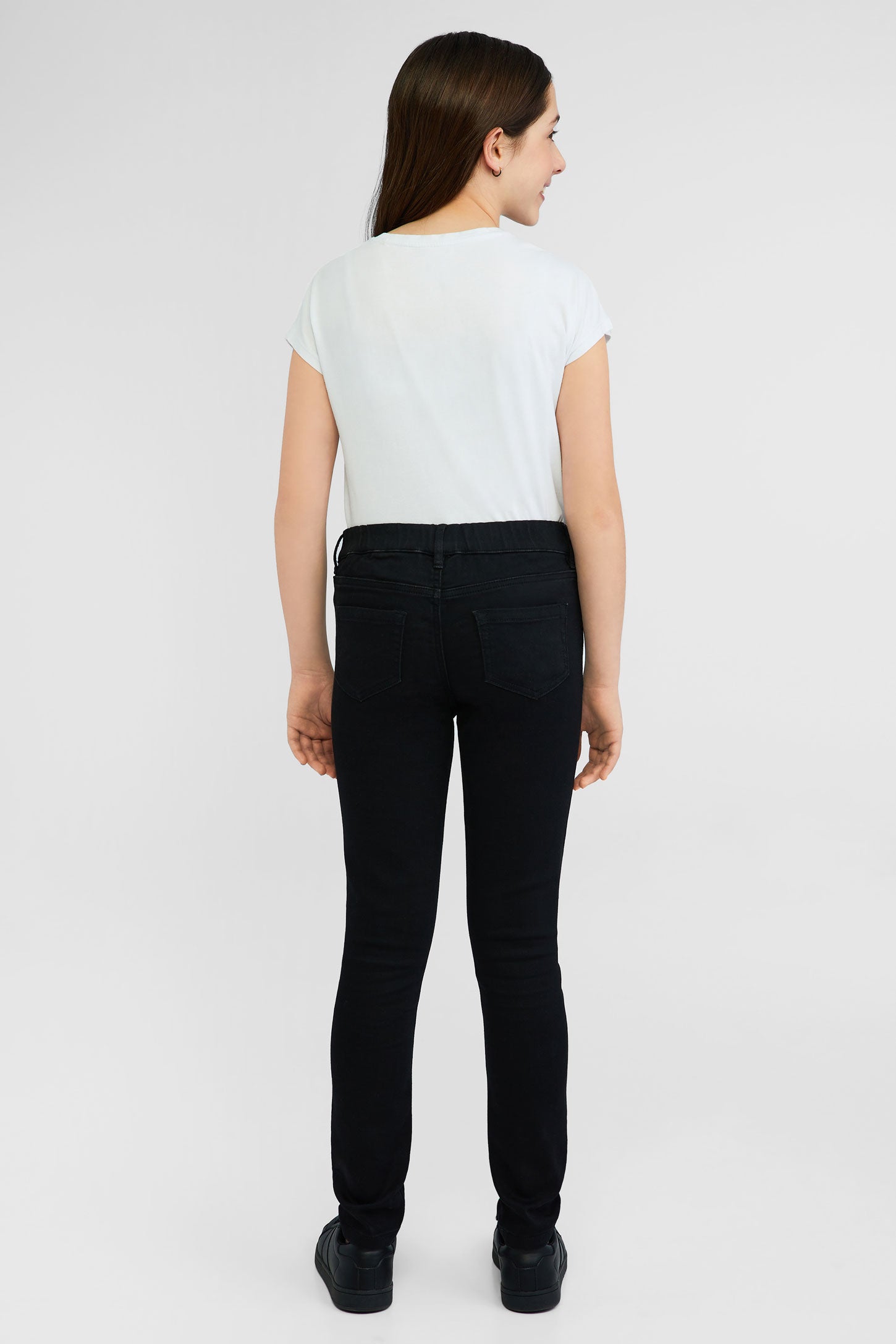 Jeans extensible - Ado fille && NOIR