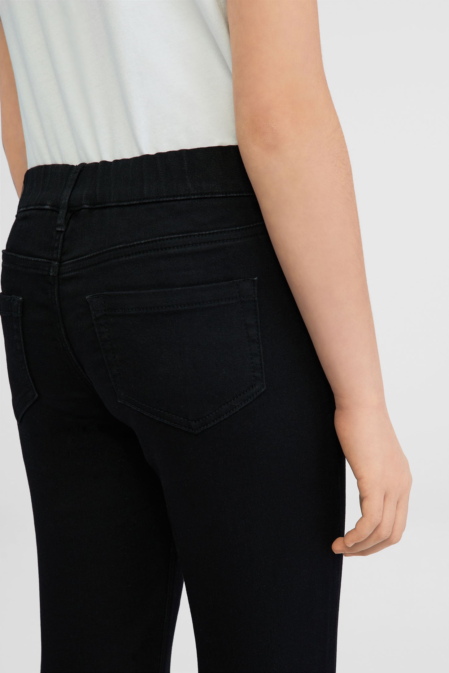 Jeans extensible - Ado fille && NOIR