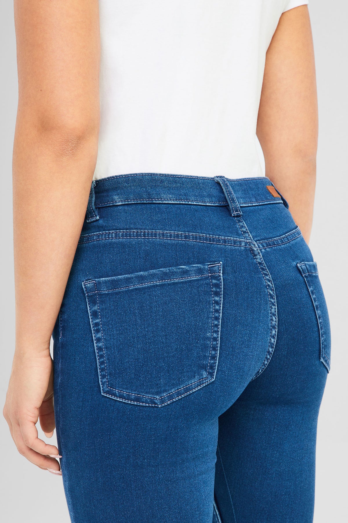 Jeans coupe ajustée - Femme && BLEU MOYEN