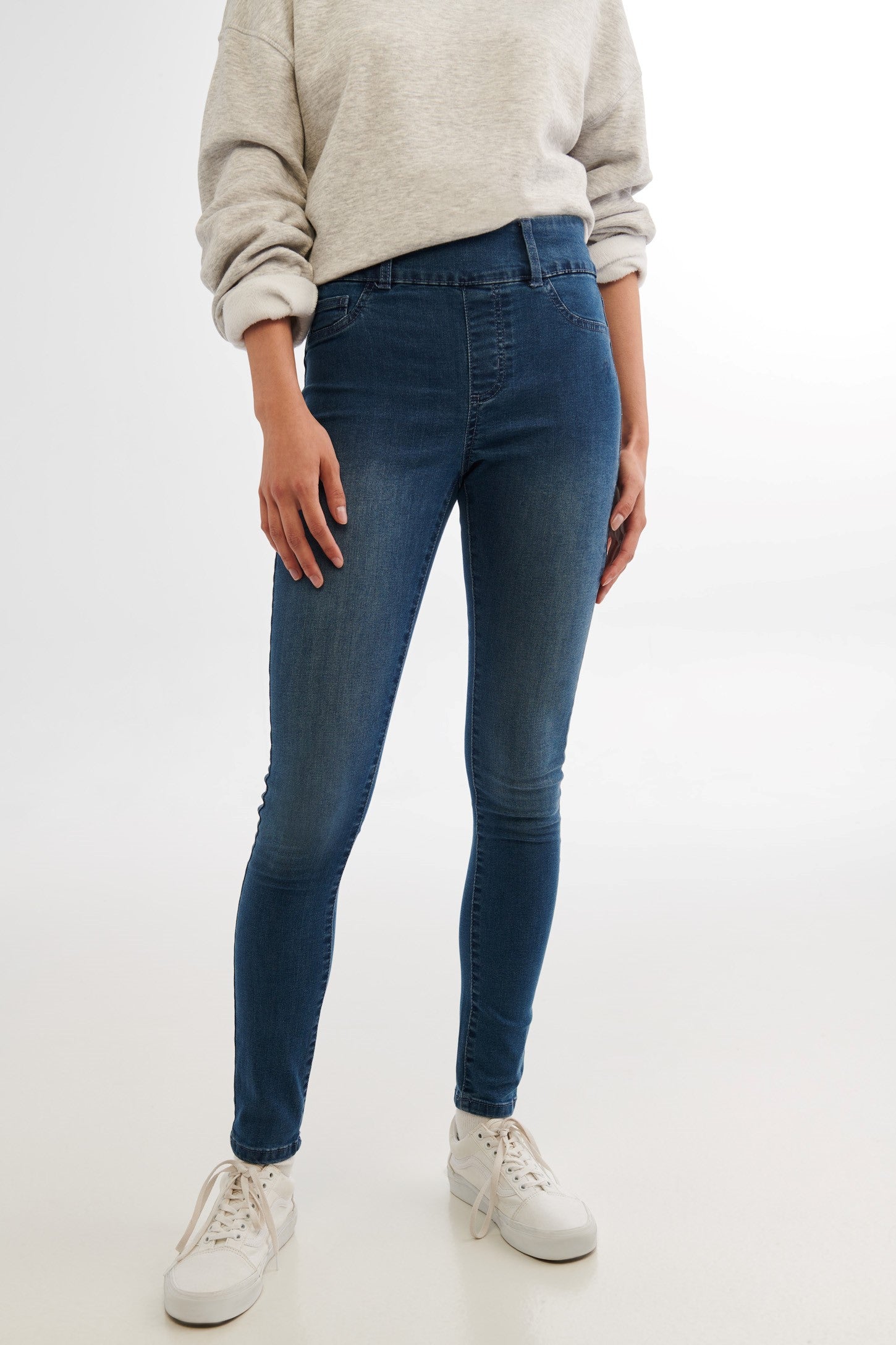 Jegging à enfiler - Femme && BLEU MOYEN