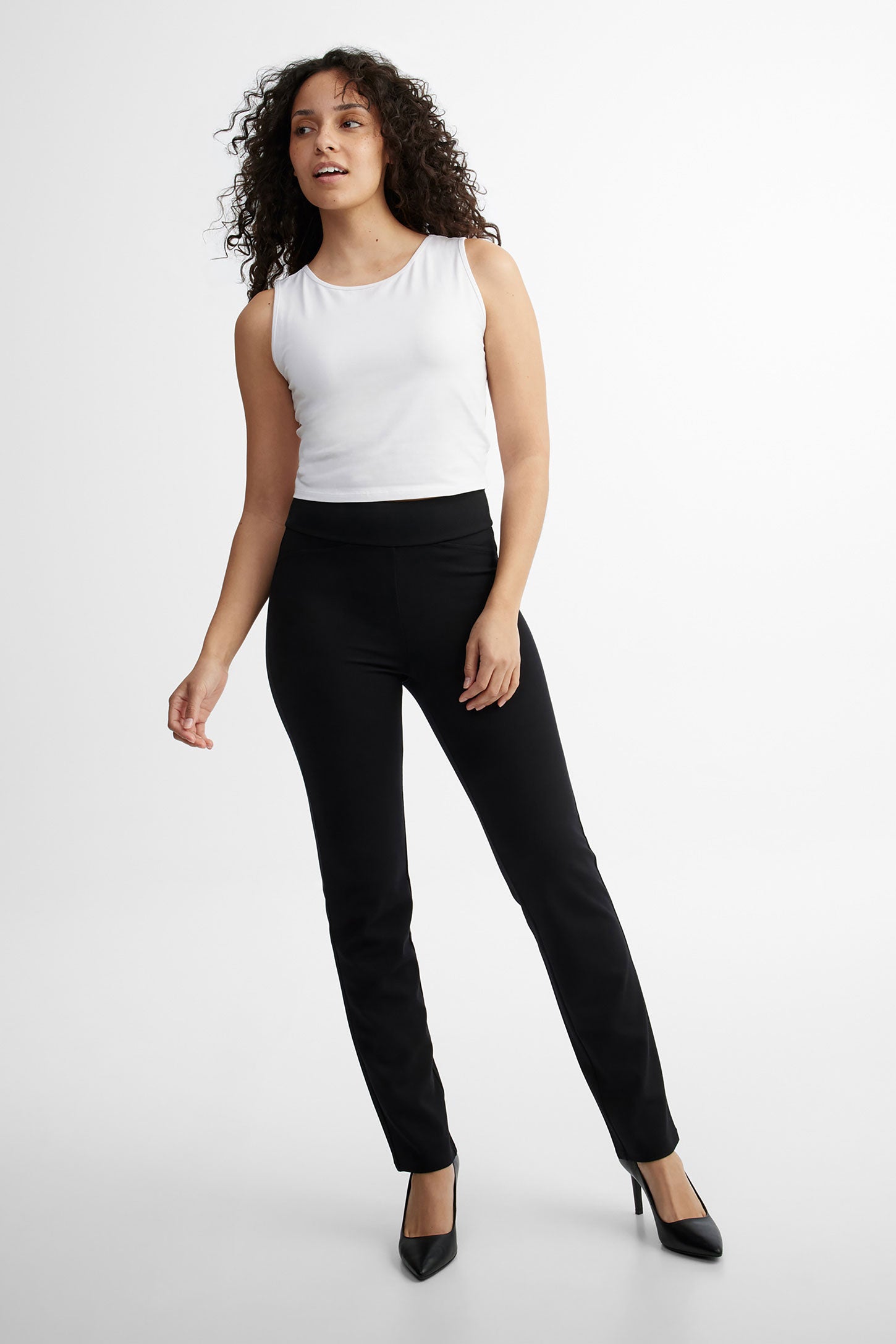 Pantalon extensible - Femme && NOIR