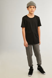 Pantalon jogger sportif - Ado garçon && CHARBON MIXTE