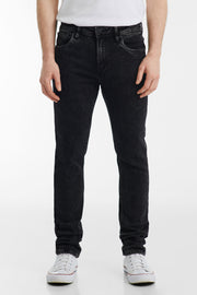 Jeans coupe ajustée - Homme && NOIR