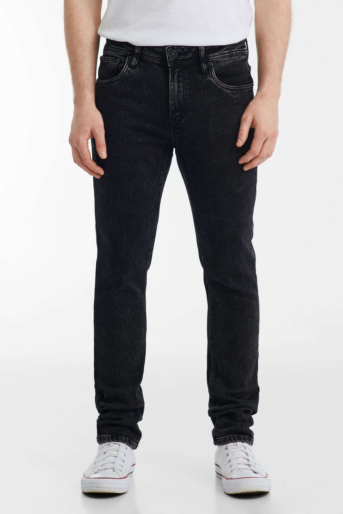 Jeans coupe ajustée - Homme && NOIR