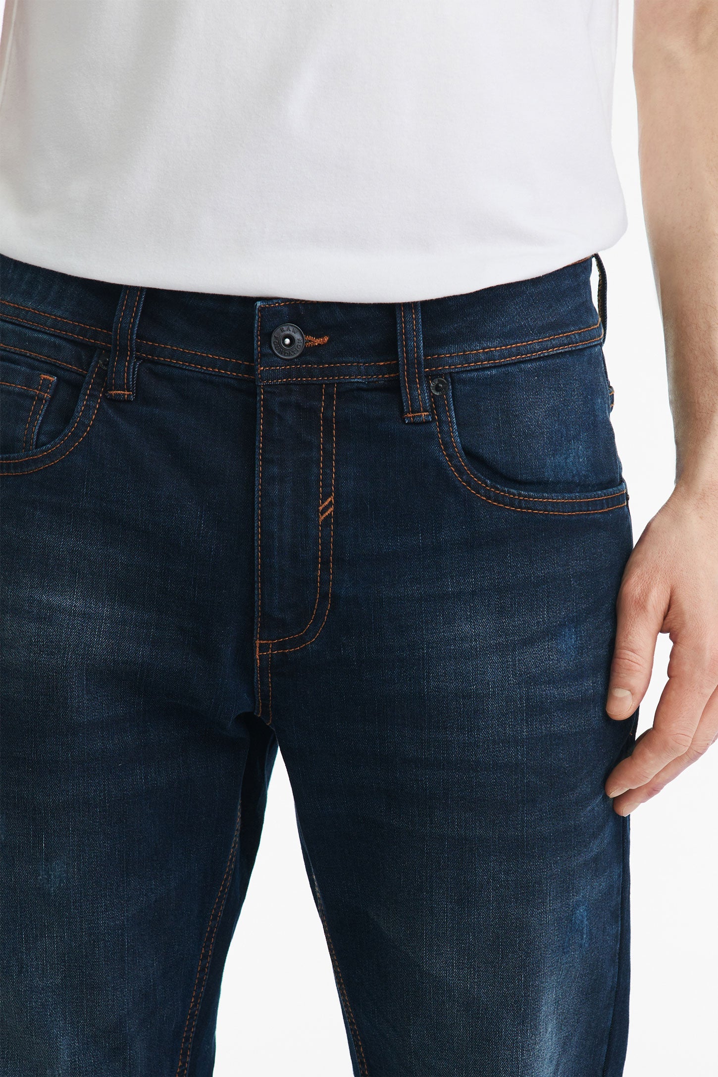 Jeans coupe ajustée - Homme && INDIGO