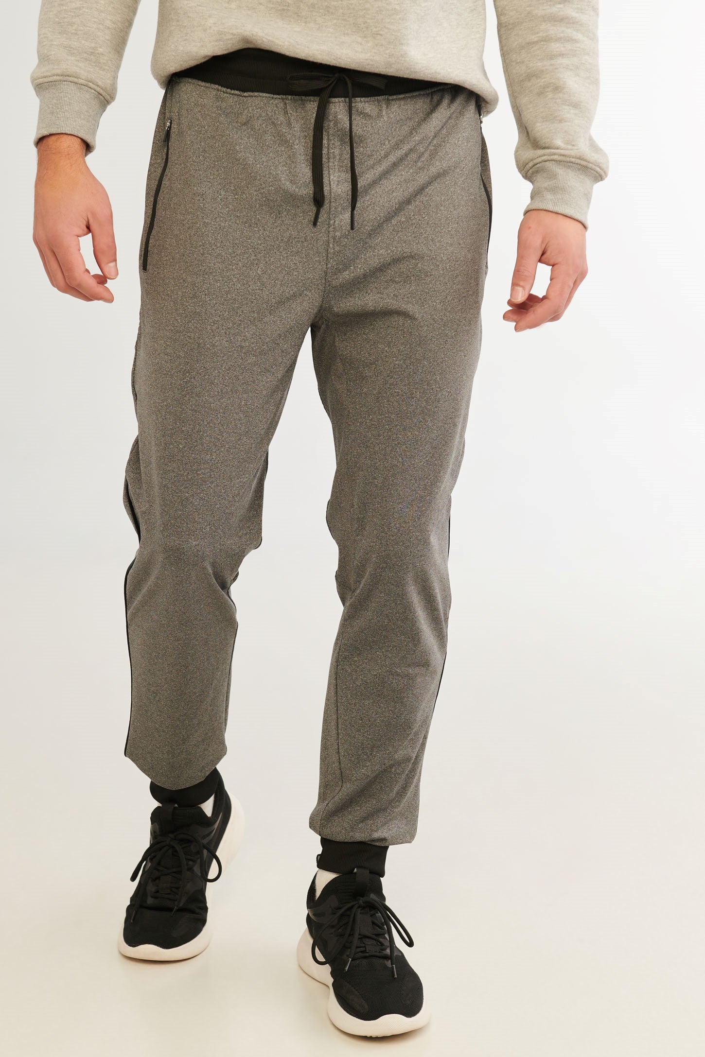 Pantalon jogger sportif - Homme && CHARBON MIXTE