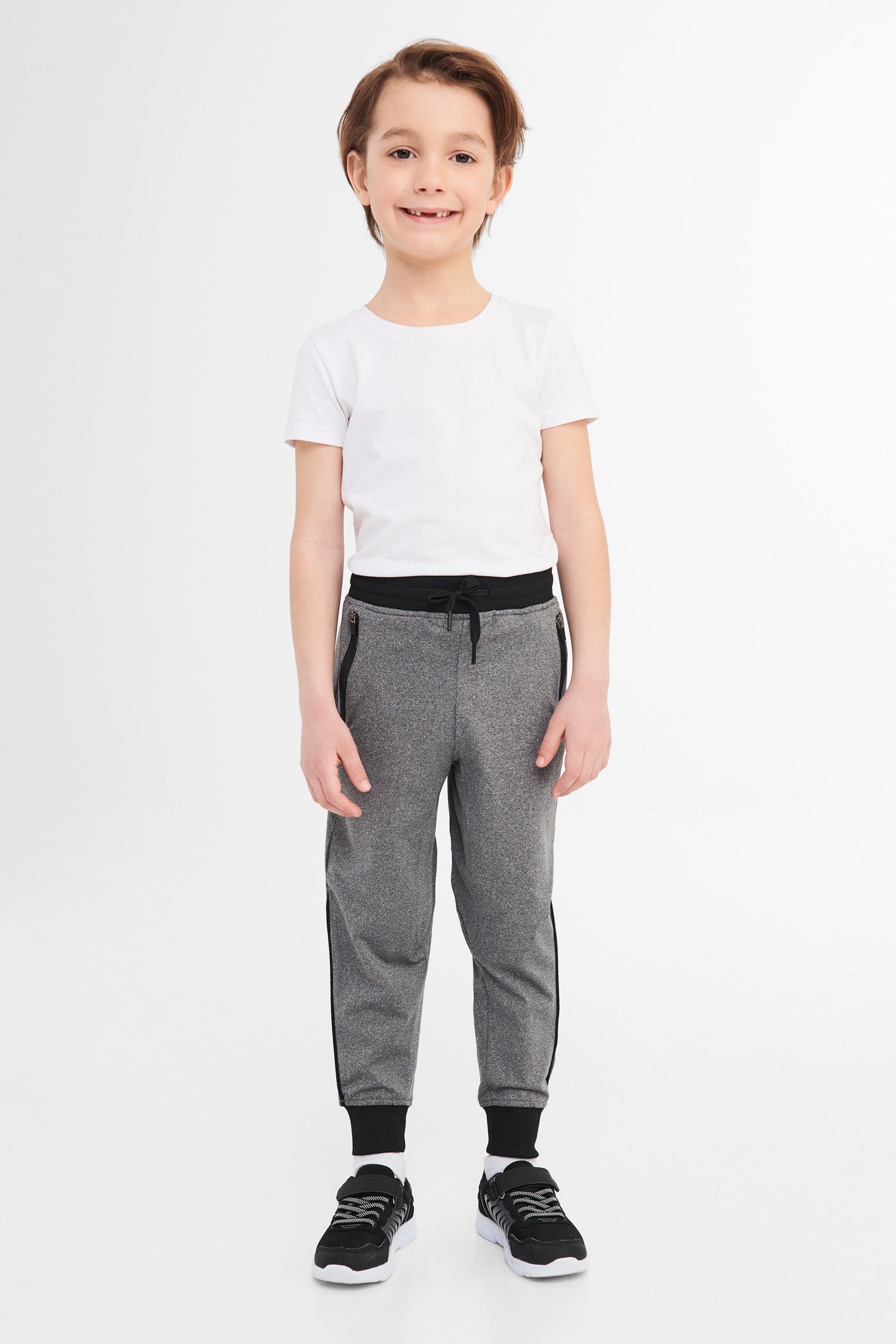 Pantalon jogger - Enfant garçon && CHARBON MIXTE
