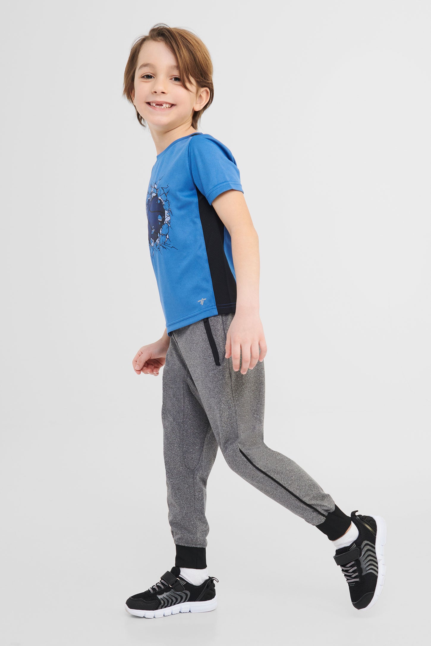 Pantalon jogger - Enfant garçon && CHARBON MIXTE