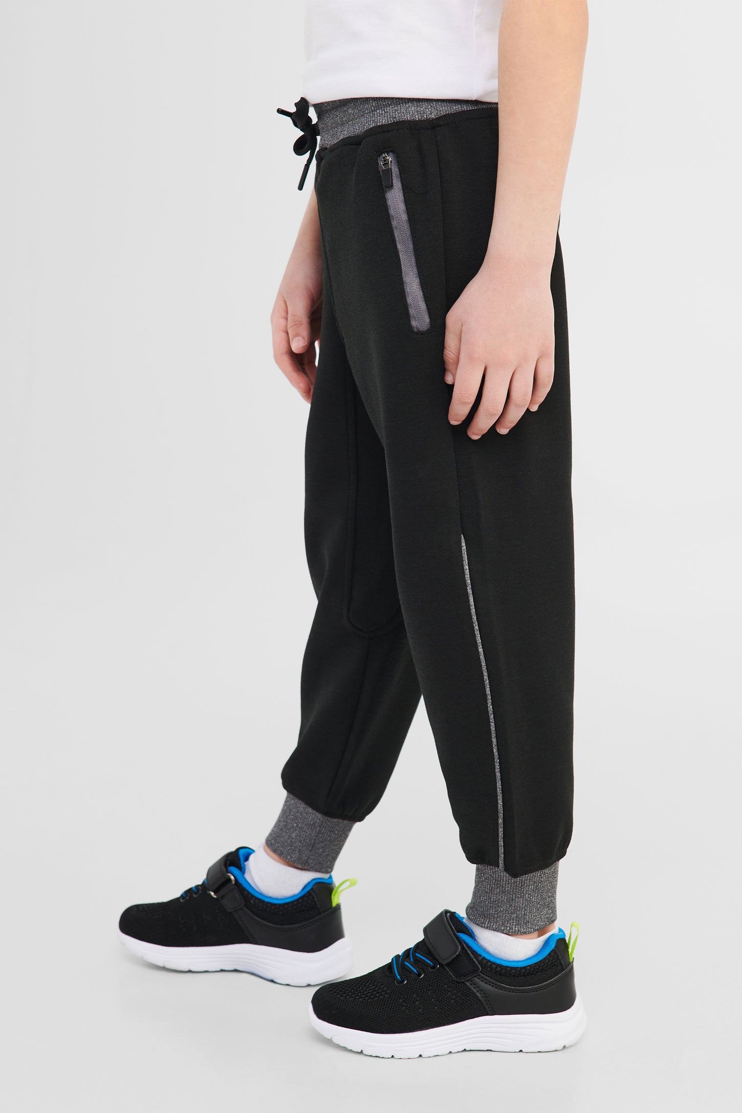 Pantalon de jogging garçon en molleton chaud multicouleur