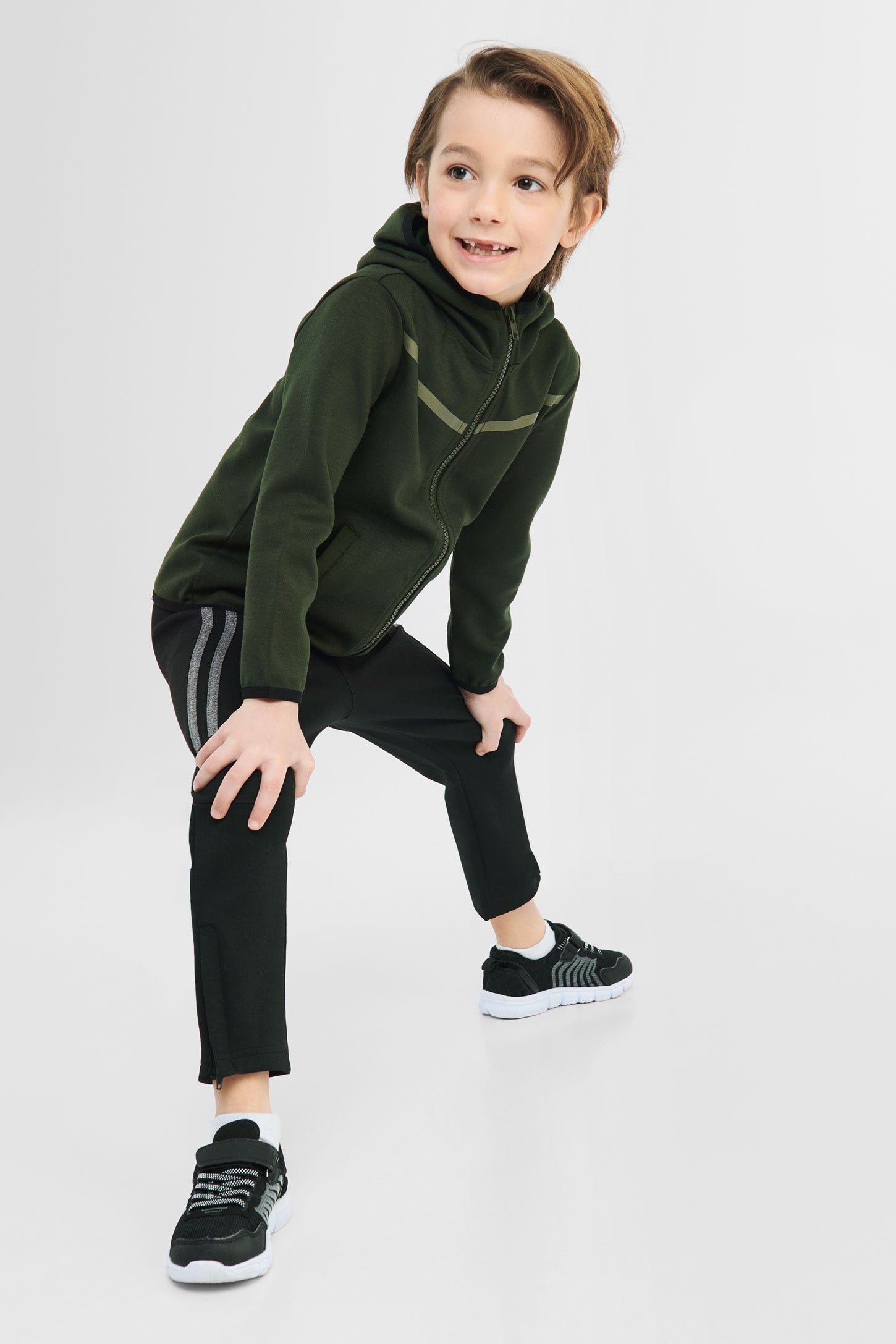 Pantalon jogger sportif - Enfant garçon && NOIR