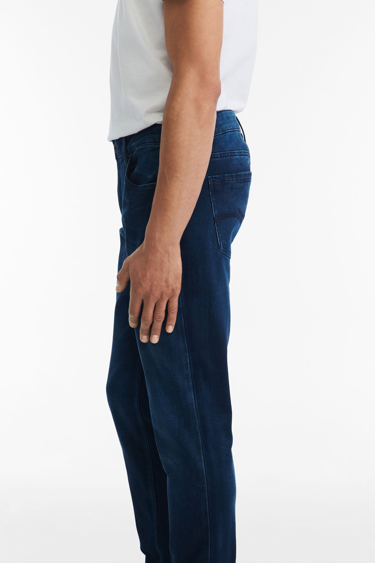 Jeans coupe régulière - Homme && INDIGO