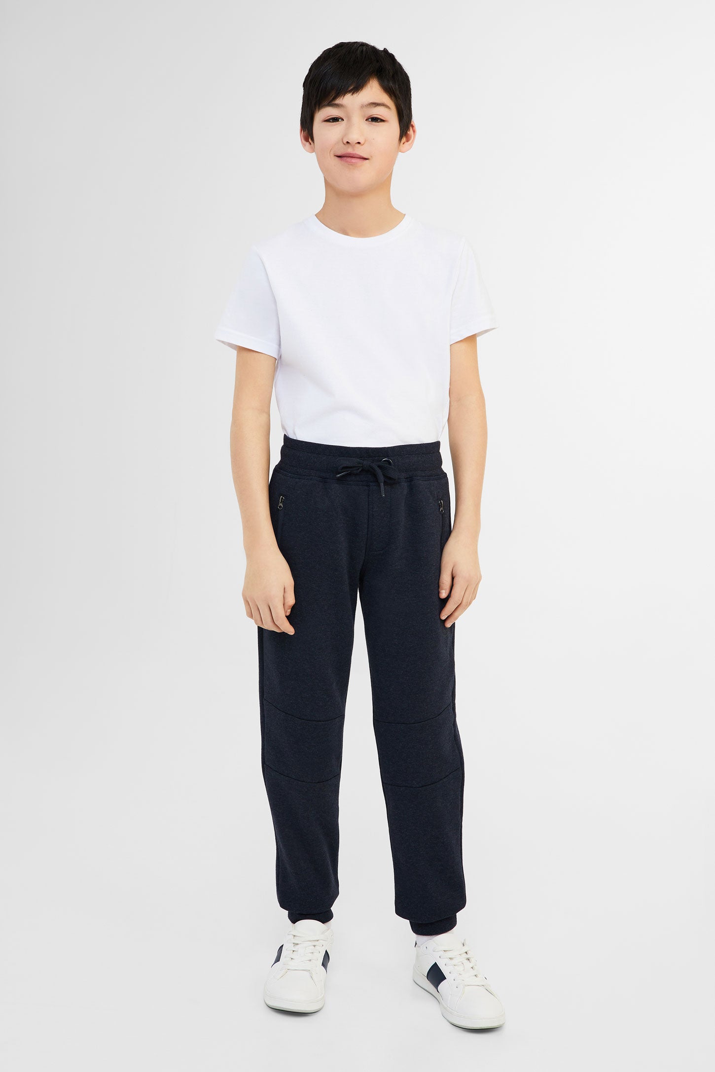 Pantalon jogger ouaté - Ado garçon && MARIN