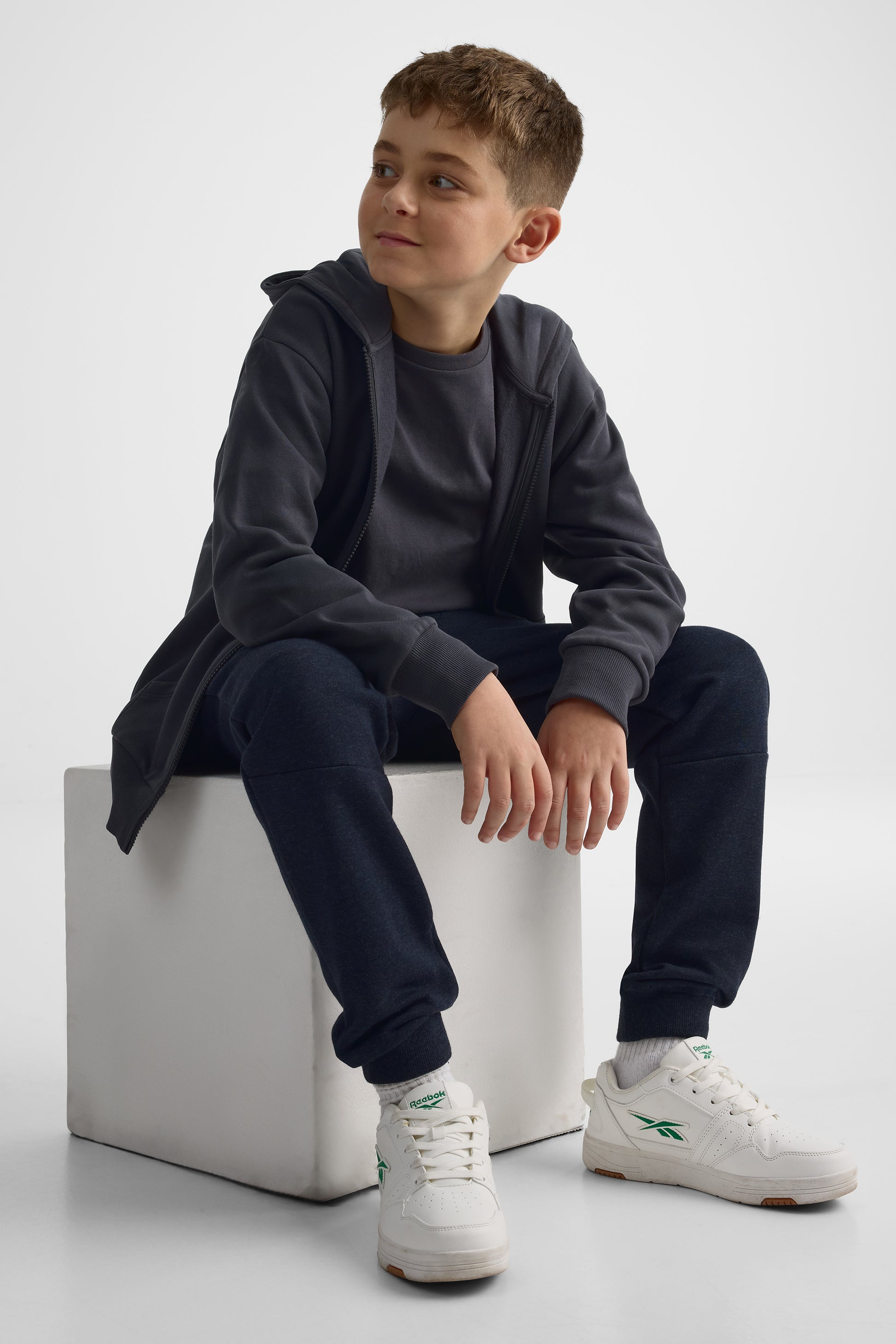 Pantalon jogger ouaté - Ado garçon && MARIN
