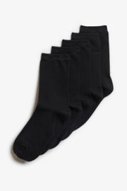 Lot de 5 paires de bas - Enfant fille && NOIR