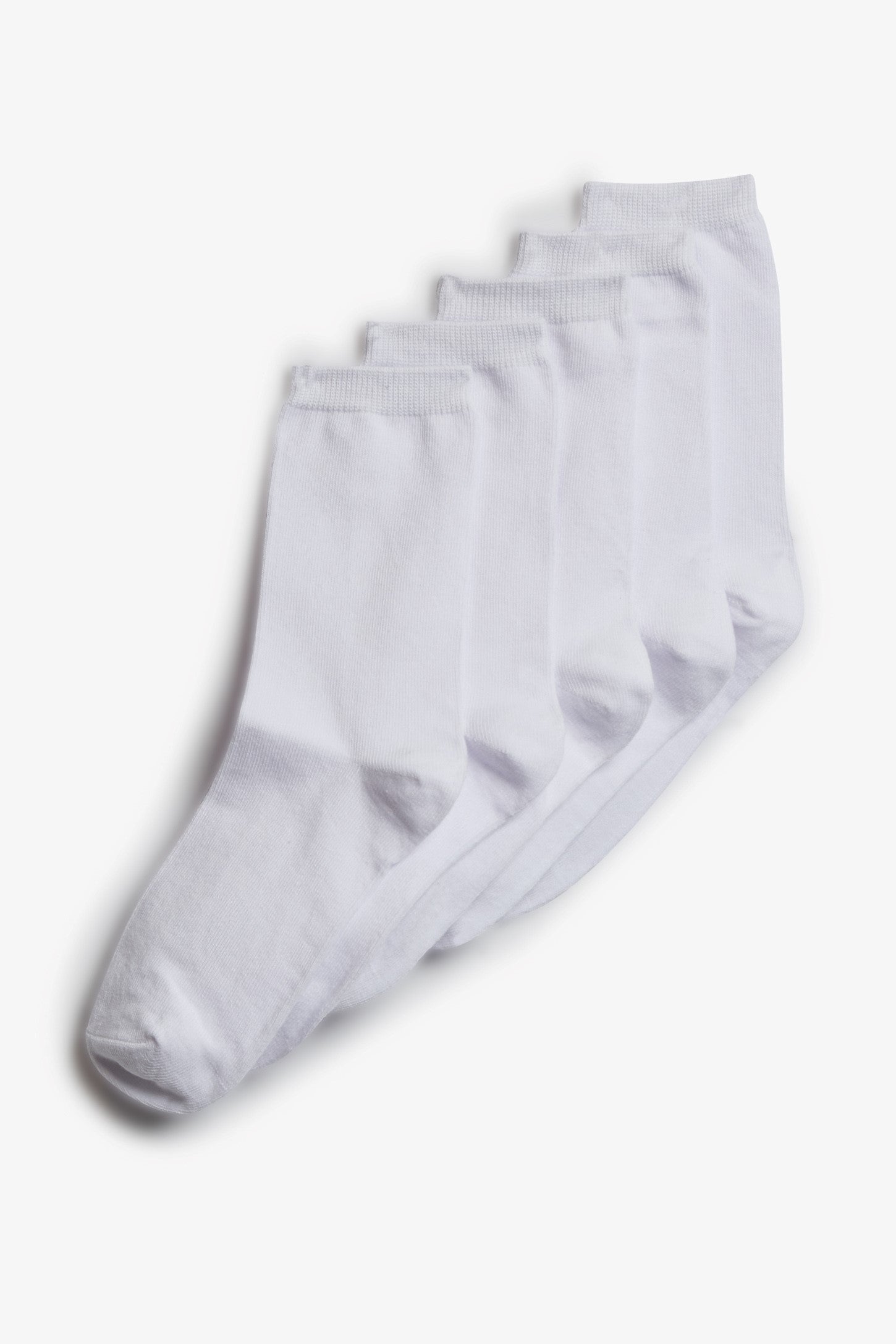 Lot de 5 paires de bas - Ado fille && BLANC