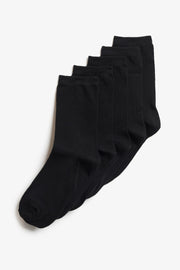 Lot de 5 paires de bas - Ado garçon && NOIR