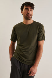 T-shirt BM, modal - Homme && VERT MIXTE