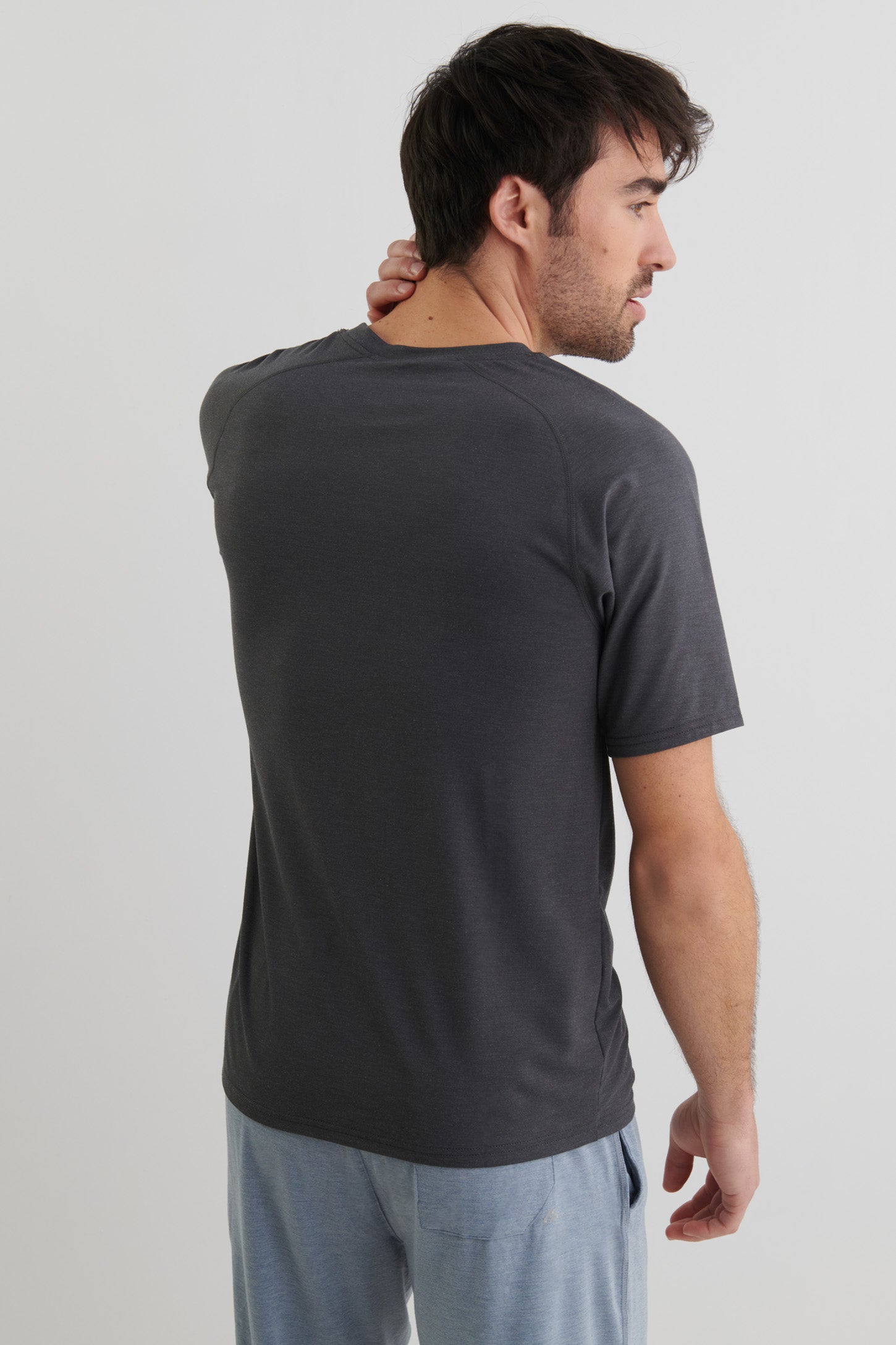 T-shirt BM, modal - Homme && CHARBON MIXTE