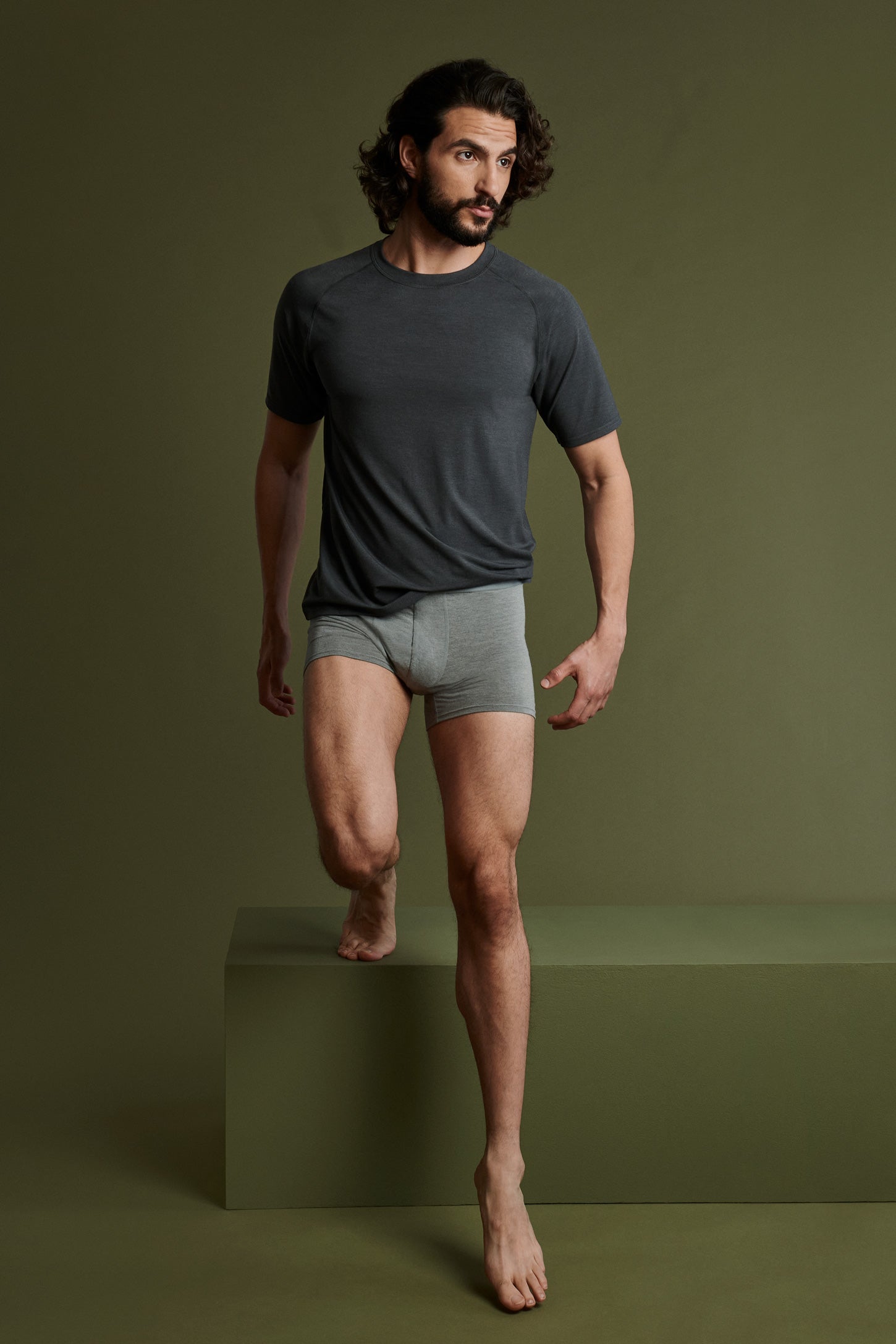 Caleçon en modal BM - Homme && GRIS MIXTE