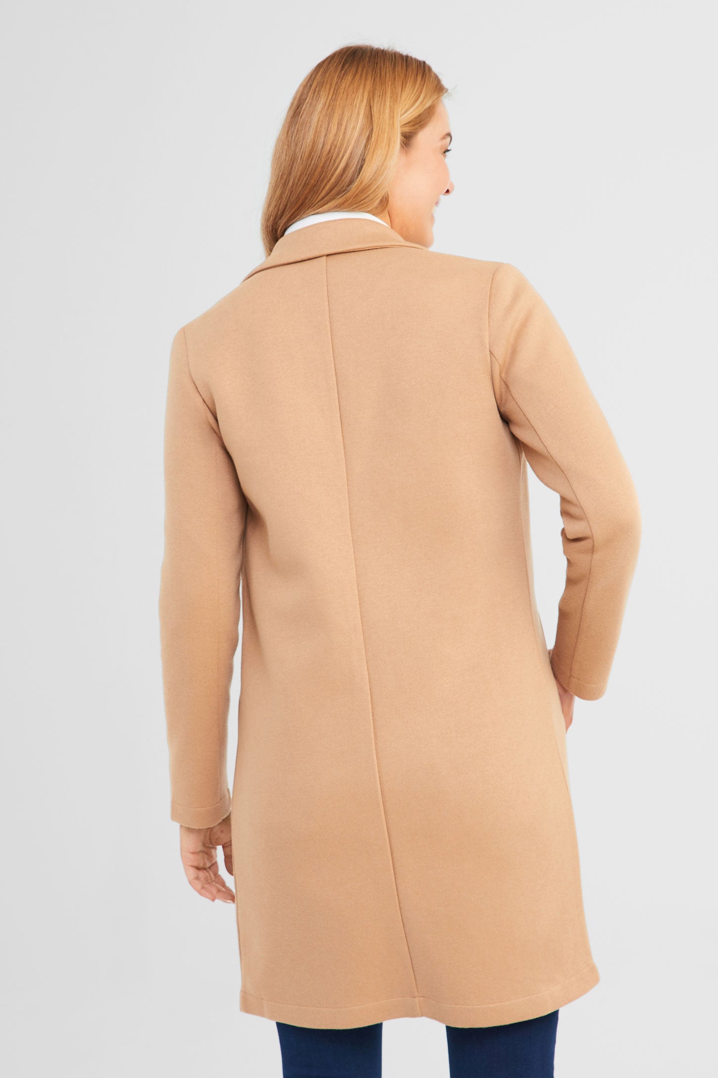 Veste tailleur longue - Femme && BEIGE