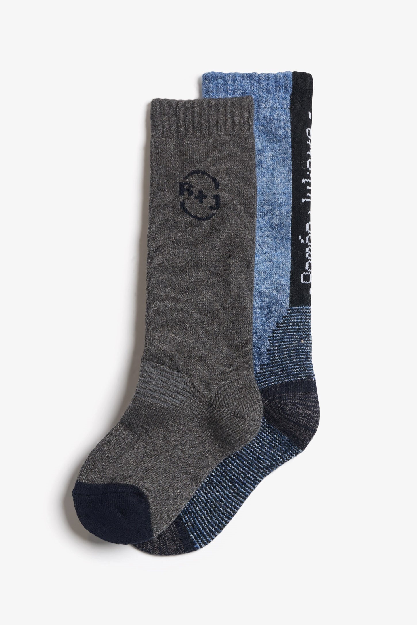 Chaussettes thermales ombrées - Enfant garçon && MARIN