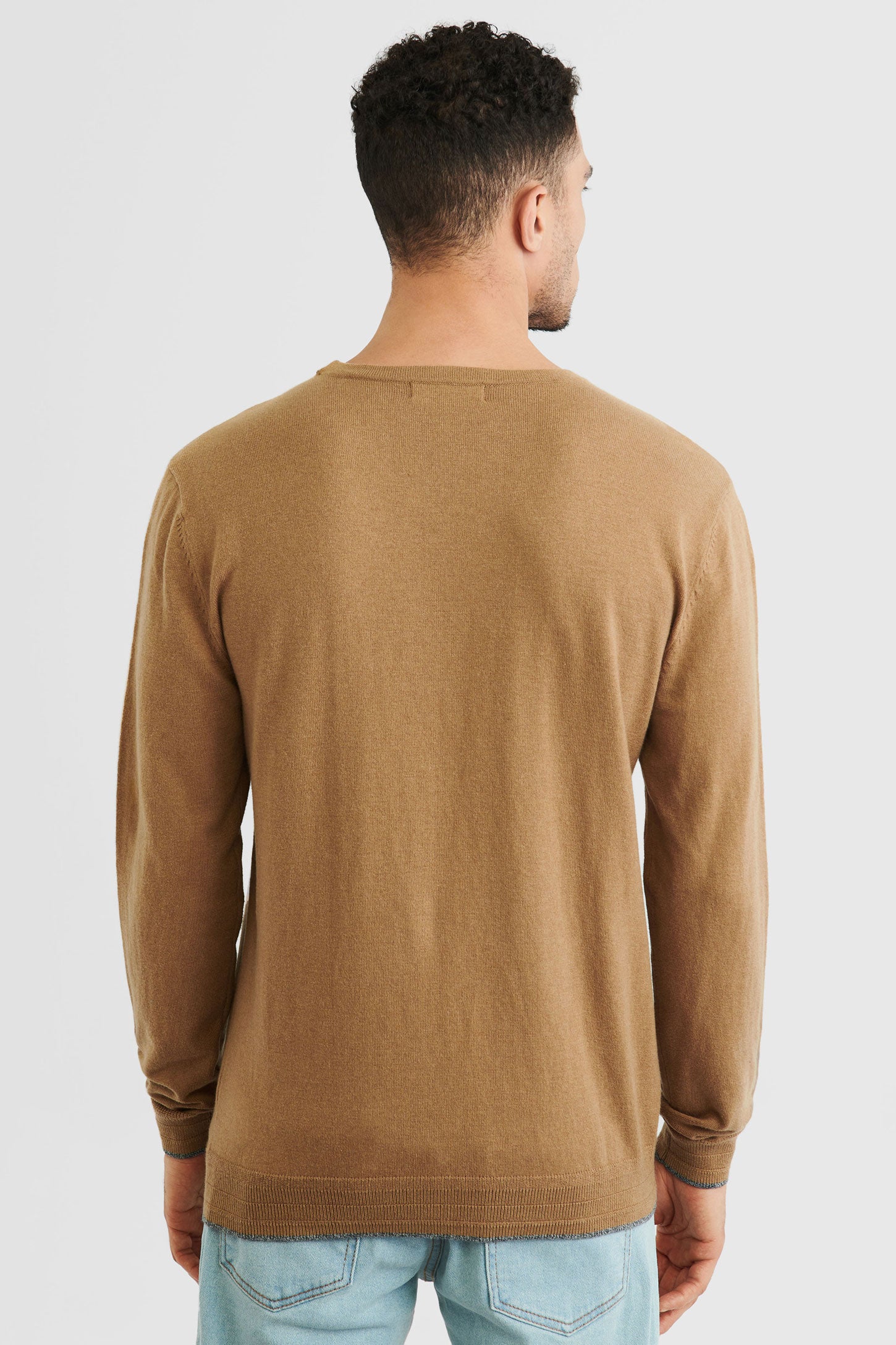 Chandail tricot - Homme && CHAMEAU
